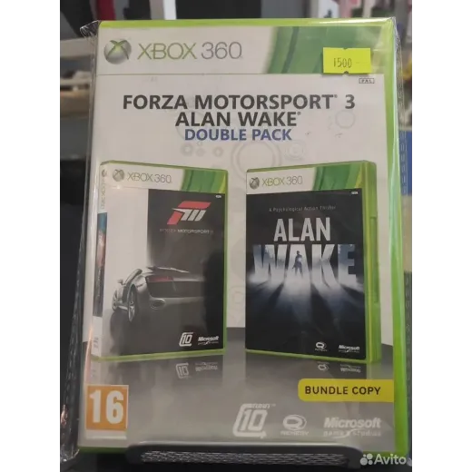 Forza motorsport 3 / Alan Wake Xbox 360 (pal) — 3807349142 (Игры Xbox 360)
