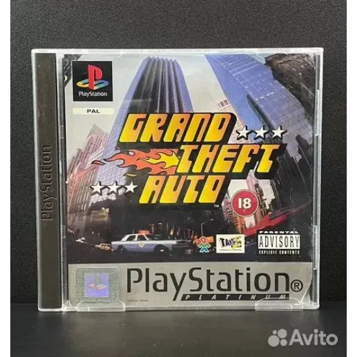 Grand Theft Auto (GTA) PS1 (sles-00032) (Английска — 4255500864 (Игры PlayStation 1)