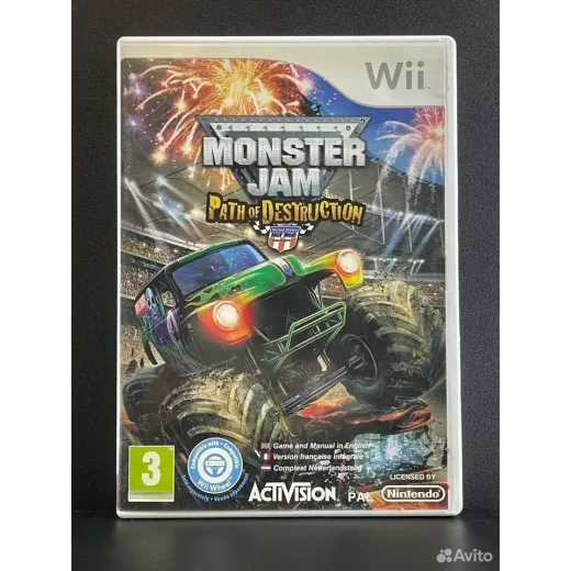 Monster Jam Path of Destruction Wii (rvl-smjp-uer1 — 4447126933 (Игры Nintendo Wii/U)