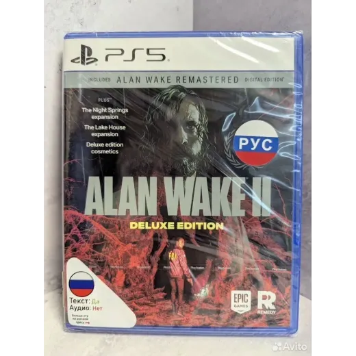Alan Wake 2 Deluxe Edition PS5 NEW (ppsa-23792) (Р — 7646945058 (Игры PlayStation 5)